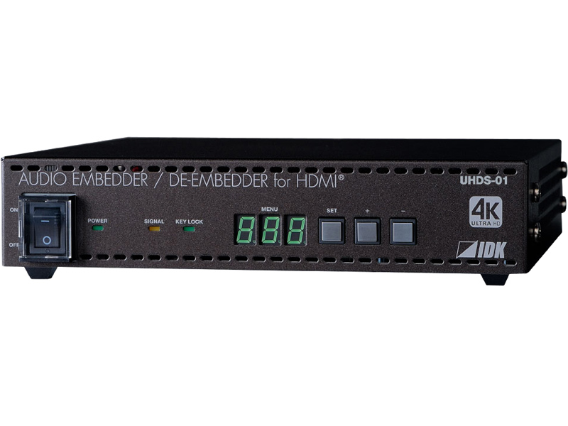 4K60Hz、HDCP2.2対応HDMIオーディオエンベデデッダ/ディエンベデッダ