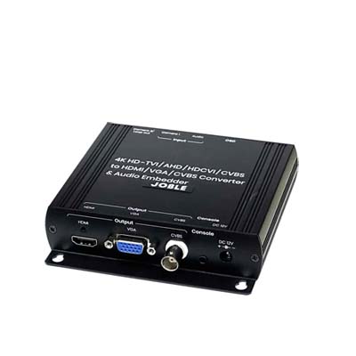 4K対応 AHD/HD-TVI/HDCVI/コンポジット映像→HDMI・VGA・コンポジット映像コンバーター