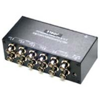 AHD/HD-TVI/HDCVI/コンポジット対応 4入力各2出力映像分配器