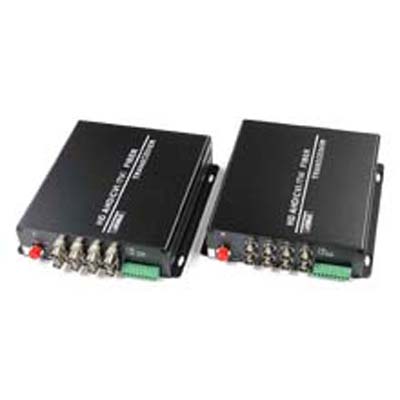AHD/HD-TVI/HDCVI/コンポジット 8映像・RS485光ファイバー長距離伝送装置