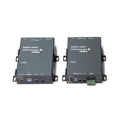 HDMI・赤外線・RS232C CAT6長距離伝送器(4K 60Hz・音声分離出力対応)