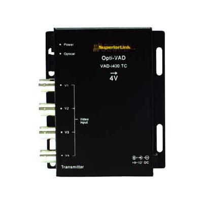 コンポジット用 4映像光ファイバー伝送 送信器