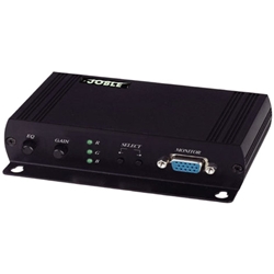 VGA・音声信号CAT5伝送受信器（色ずれ補正/再延長機能付）