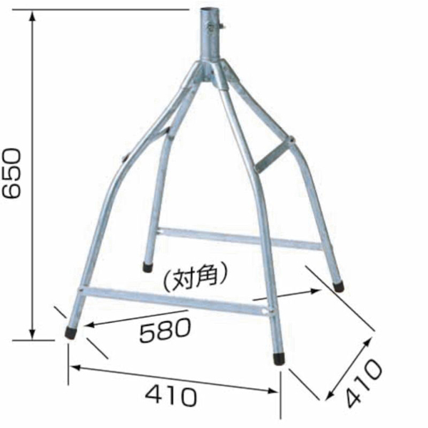 屋根馬 長脚型 補強ステー付