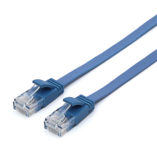Cat6A フラットLANケーブル 3.0m ブルー