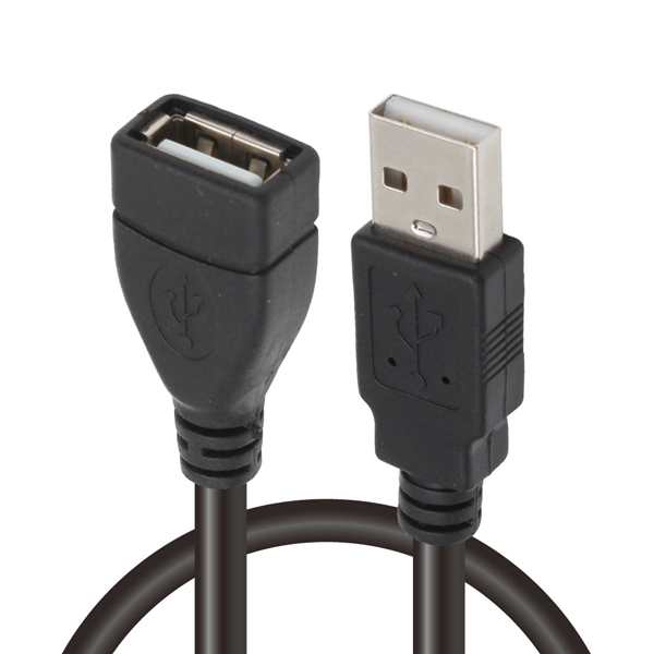 USB2.0延長ケーブル 1m ブラック