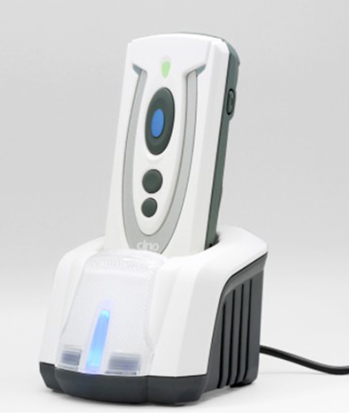 IP65準拠の防塵防滴性能ワイヤレスバーコードリーダー 充電通信クレードルセット