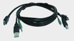 TAA準拠HDMI/USB/AUIDO KVMケーブル 1.8m