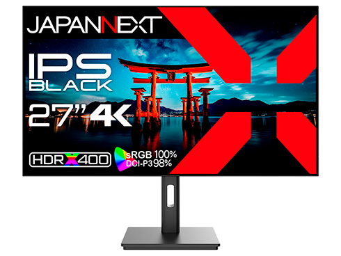 液晶ディスプレイ 27型/3840×2160/DP×1、HDMI×2/ブラック/スピーカー有/2年保証