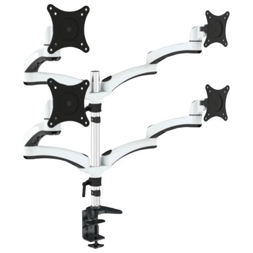 液晶ディスプレイアーム クランプ対応 15-34インチ対応 耐荷重8kg 4画面5軸/2年保証