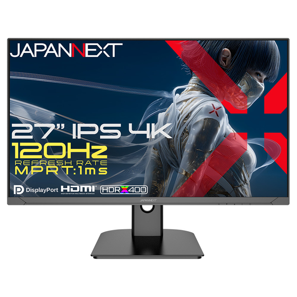 ゲーミング液晶ディスプレイ 27型/3840×2160/HDMI×2、DP×2/ブラック/スピーカー有/2年保証