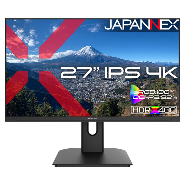 液晶ディスプレイ 27型/3840×2160/HDMI×2、DP×2/ブラック/スピーカー有/2年保証