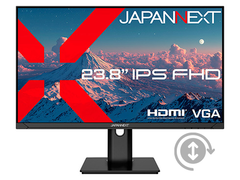 液晶ディスプレイ 23.8型/1920×1080/HDMI×1、VGA×1/ブラック/スピーカー有/2年保証