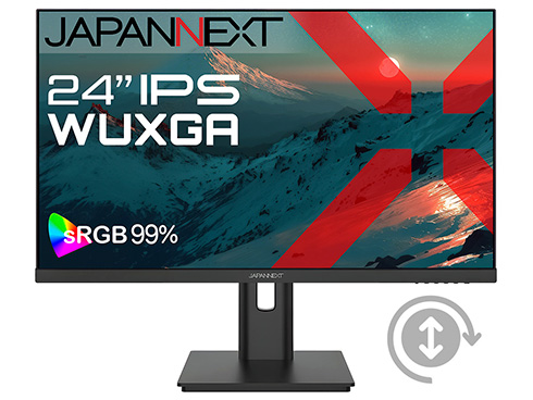 液晶ディスプレイ 24型/1920×1200/HDMI×1、DP×1/ブラック/スピーカー有/2年保証