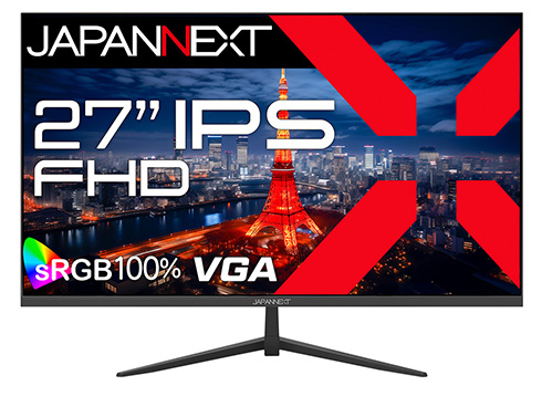 液晶ディスプレイ 27型/1920×1080/HDMI×1、VGA×1/ブラック/スピーカー有/2年保証