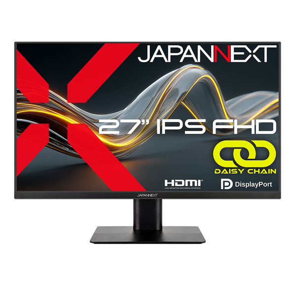液晶ディスプレイ 27型/1920×1080/HDMI×1、DP×2/ブラック/スピーカー有/2年保証