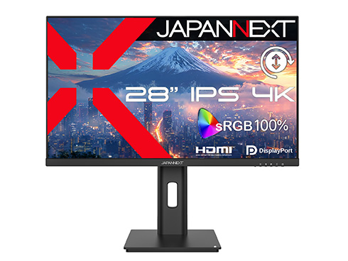 液晶ディスプレイ 28型/3840×2160/HDMI×2、DP×2/ブラック/スピーカー有/2年保証