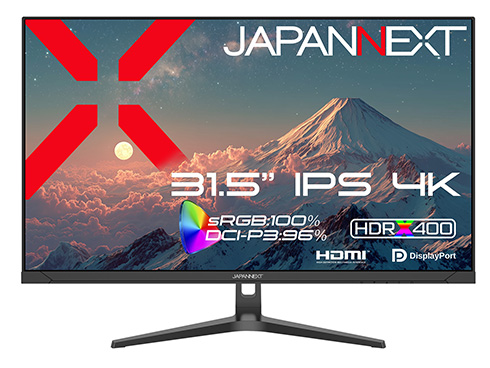 液晶ディスプレイ 31.5型/3840×2160/HDMI×2、DP×2/ブラック/スピーカー有/2年保証