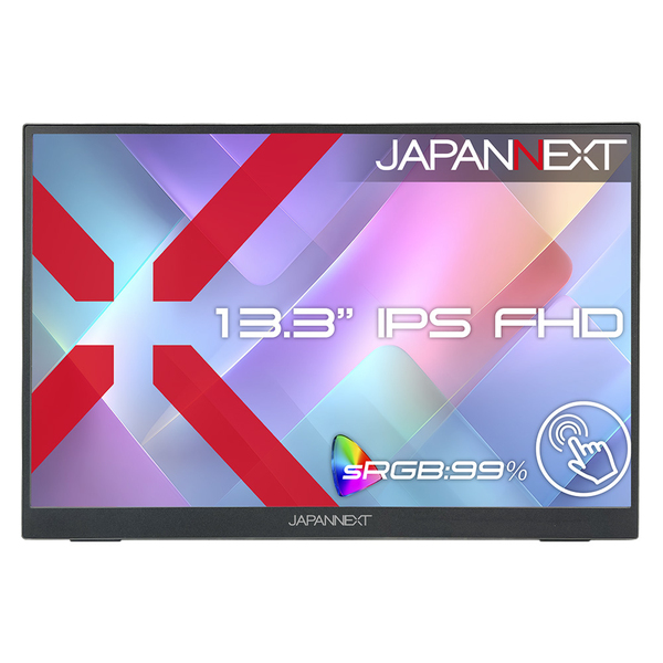 タッチパネル液晶ディスプレイ 13.3型/1920×1080/miniHDMI×1、USB-C×2/ブラック/スピーカー有/2年保証