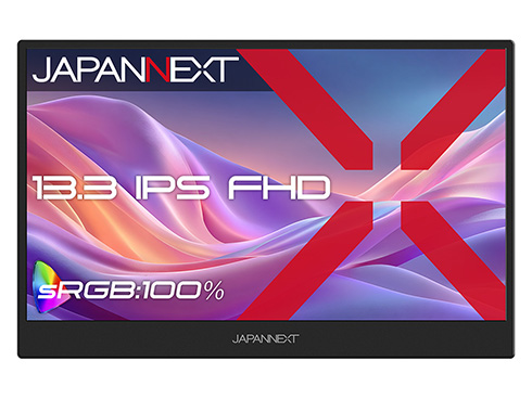 液晶ディスプレイ 13.3型/1920×1080/miniHDMI×1、USB-C×2/ブラック/スピーカー有/2年保証
