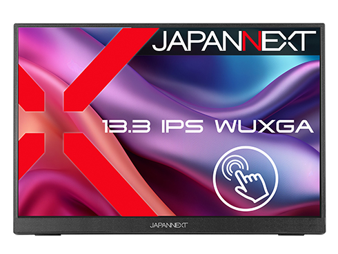 タッチパネル対応液晶ディスプレイ 13.3型/1920×1200/miniHDMI×1、USB-C×2/ブラック/スピーカー有/2年保証