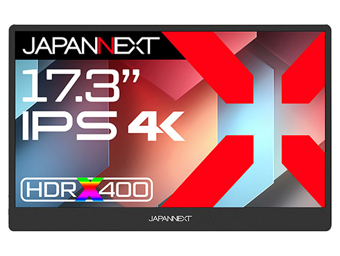 液晶ディスプレイ 17.3型/3840×2160/miniHDMI×1、USB-C×2/ブラック/スピーカー有/2年保証