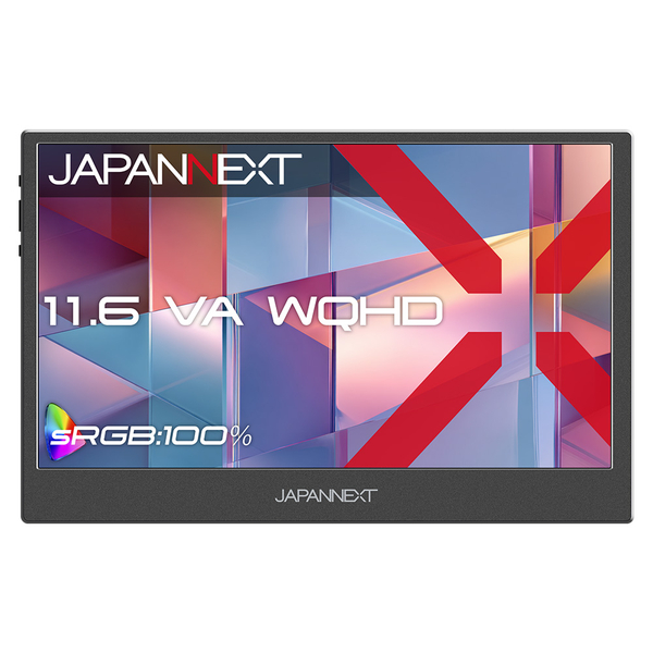 液晶ディスプレイ 11.6型/2560×1440/miniHDMI×1、USB-C×2/ブラック/スピーカー有/2年保証