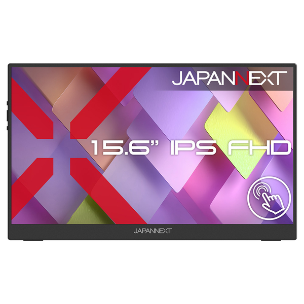 タッチパネル液晶ディスプレイ 15.6型/1920×1080/miniHDMI×1、USB-C×2/ツートン(ブラック/シルバー)/スピーカー有/2年保証