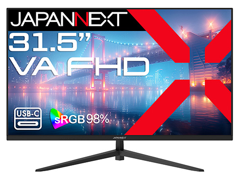 液晶ディスプレイ 31.5型/1920×1080/HDMI×1、DP×1、USB-C×1/ブラック/スピーカー無/2年保証