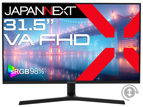 液晶ディスプレイ 31.5型/1920×1080/HDMI×1、VGA×1/ブラック/スピーカー無/2年保証