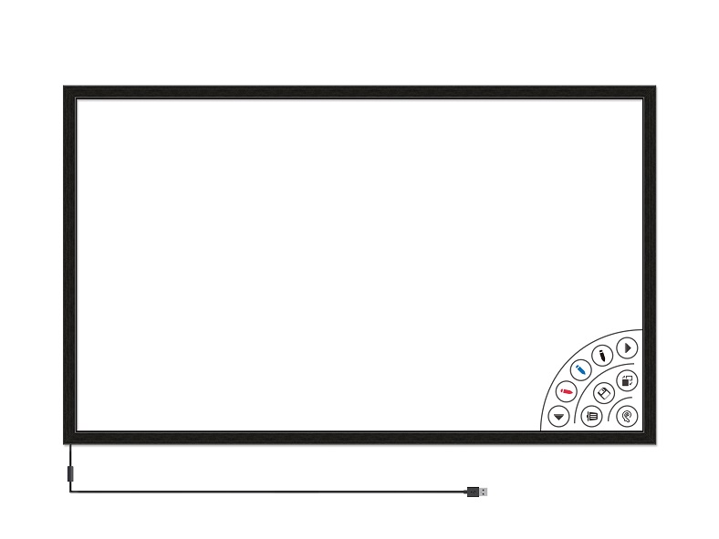 白板家55インチタッチフレームセット ブラック