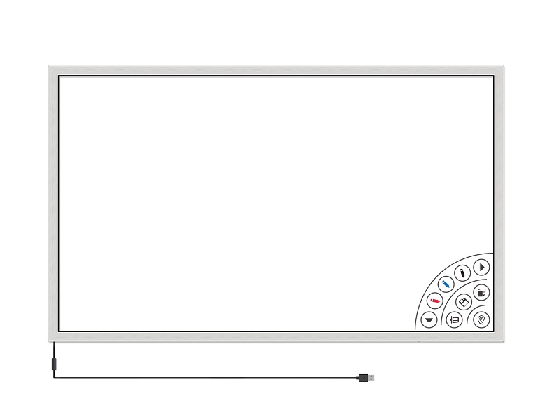 白板家62インチタッチフレームセット シルバー