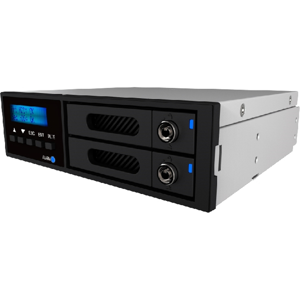 RAIDON RAID 0/1 内蔵 2Bay 2022 6G RAID Module 2* 2.5 SATA Drive SATA III *1 リムーバブルトレイ w/ key-lock LCD