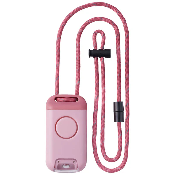 防犯ブザー付きポータブルライト「ポタラ」 ピンク
