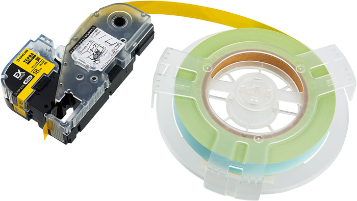 テプラPROテープ EX詰替ロングテープ 黄 18mm幅