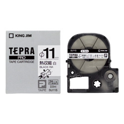 「テプラ」PROテープカートリッジ 熱収縮チューブ 白/黒文字 φ11mm