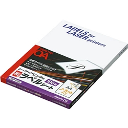 LBP用ラベル A4ノーカット 100枚