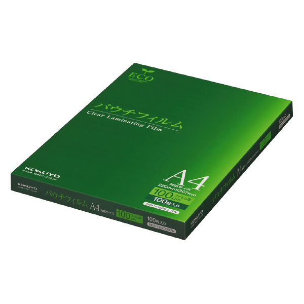 パウチフィルム(100μm) A4サイズ用 220×307mm 100枚
