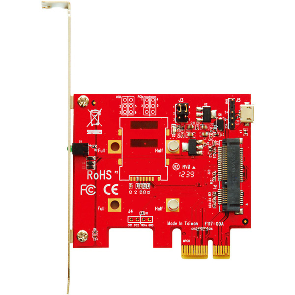 変換基板/miniPCIe→PCI-Express x1 MPCIE-PCIEX1