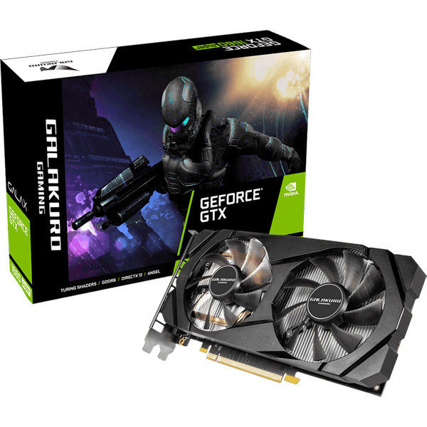 NVIDIA GeForce GTX1660 Super搭載 グラフィックボード 6GB デュアルファン GALAKURO GAMINGシリーズ GG-GTX1660SP-E6GB/DF