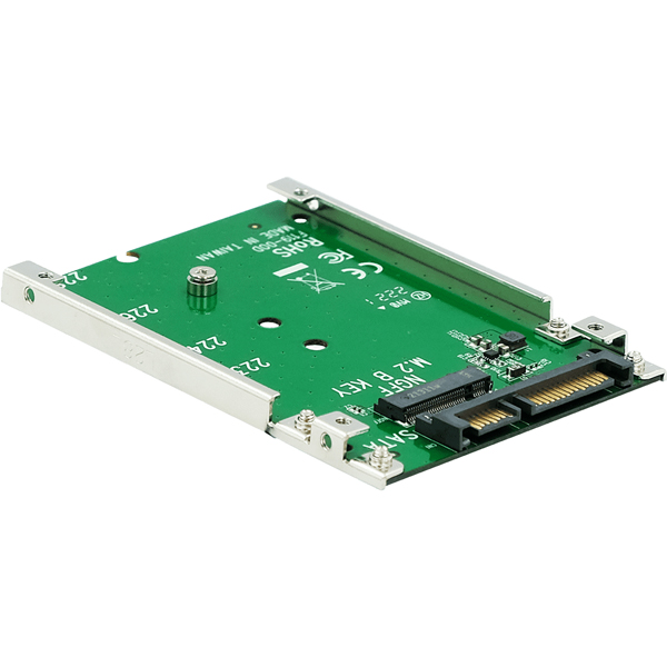 M.2 SATA SSD - 7mm厚 2.5 SATA SSD変換アダプタ KRHK-M.2S/S7