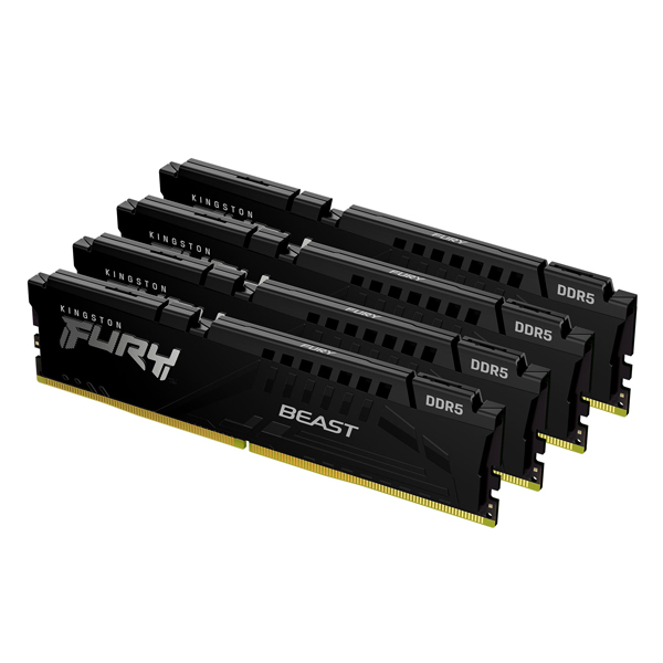 128GB DDR5 5200MHz CL40 DIMM (Kit of 4) FURY Beast Black XMP