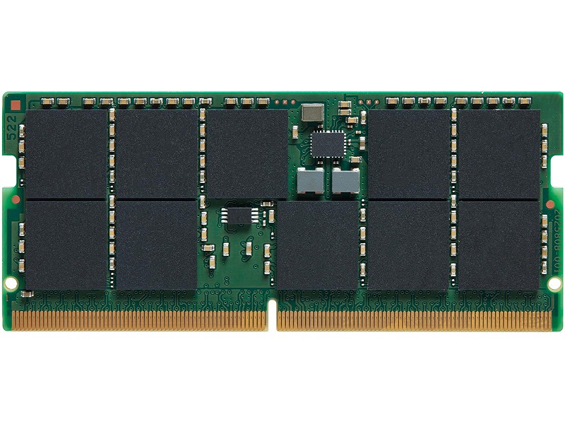 32GB DDR5 4800MT/s ECC Unbuffered SODIMM CL40 2RX8 1.1V 260-pin 16Gbit