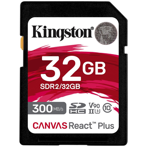 SDHCカード 32GB UHS-II V90 Canvas React Plus SD Card