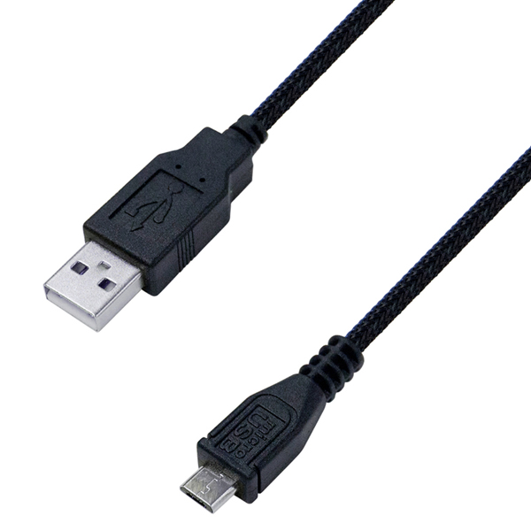 USB充電ケーブル 1.2m 2.1A micro STRONG BK