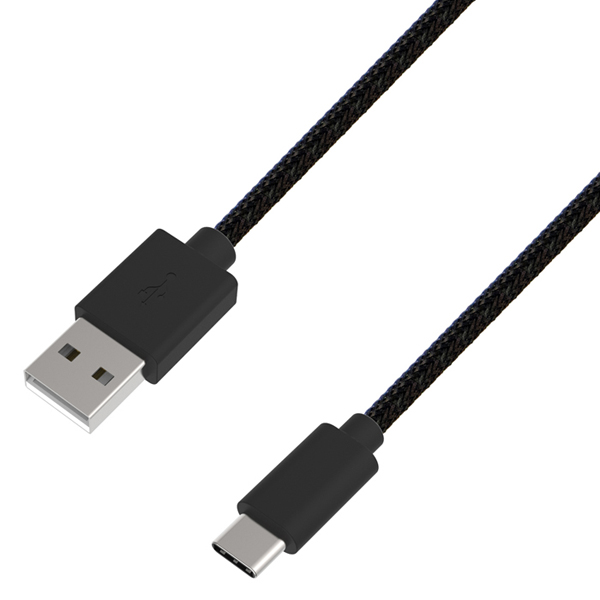 USB充電＆同期ケーブル 1.2m A-C STRONG BK
