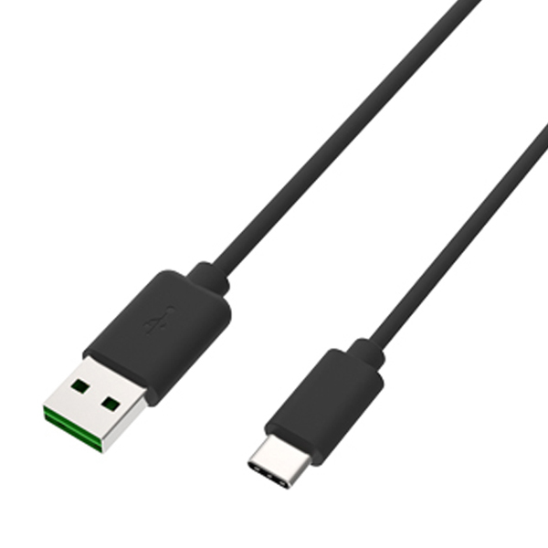 USB充電＆同期ケーブル 50cm リバーシブルA-C BK