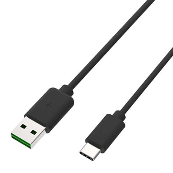 USB充電＆同期ケーブル 1.2m リバーシブルA-C BK