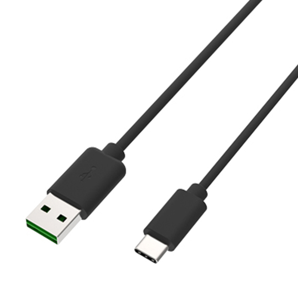 USB充電＆同期ケーブル 2m リバーシブルA-C BK