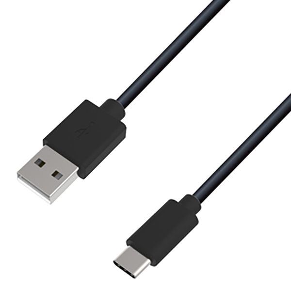 USB充電＆同期ケーブル 50cm A-C BK